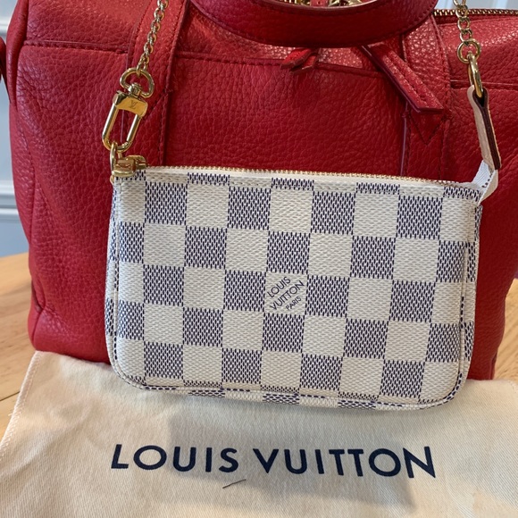 *NEW* Louis Vuitton Mini Pochette Damier Azur *(100% AUTHENTIC** - Picture 2 of 8